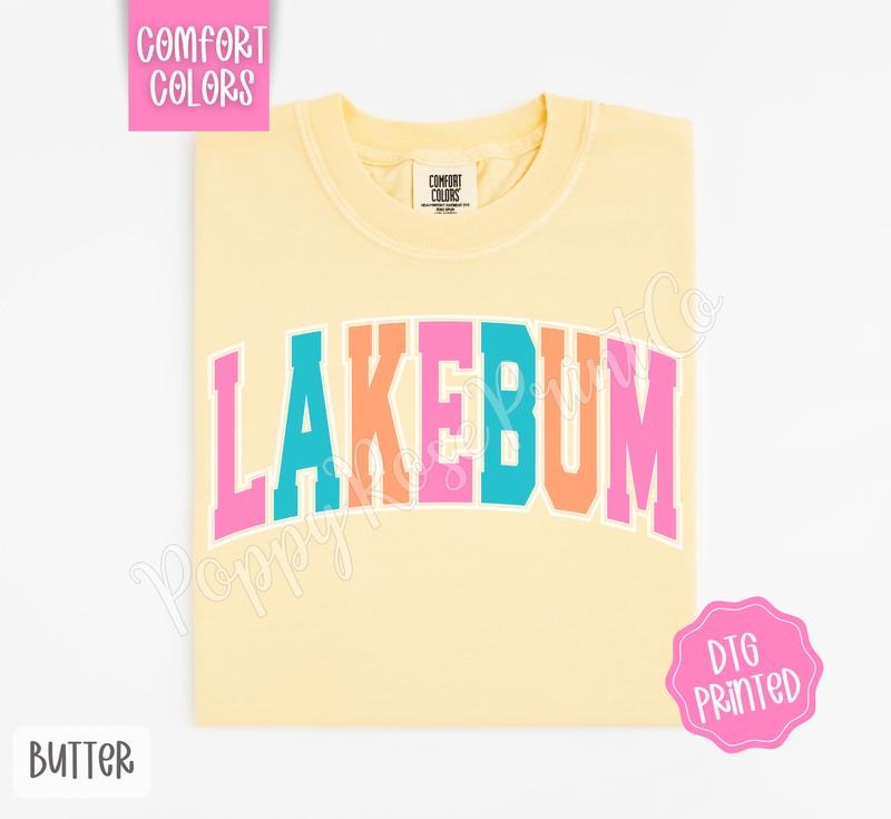 Lakebum Comfort Colors Tshirt, Cute Lake Shirt, Trendy Summer Tee, Gift for Her Hoodie, Sweatshirt | PureTeeCo.com
