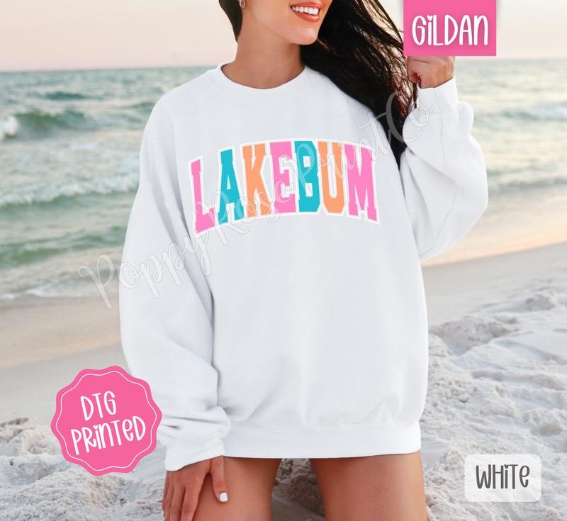 Lakebum Sweatshirt, Cute Women's Lake Sweater, Trendy Summer Crewneck, Gift for Her T-Shirts, Hoodie | PureTeeCo.com