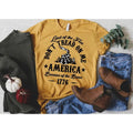 Land Of The Free Don't Tread On Me America Because Of The Brave 1776 4th Of July Family Matching Shirt Patriotic Shirts...