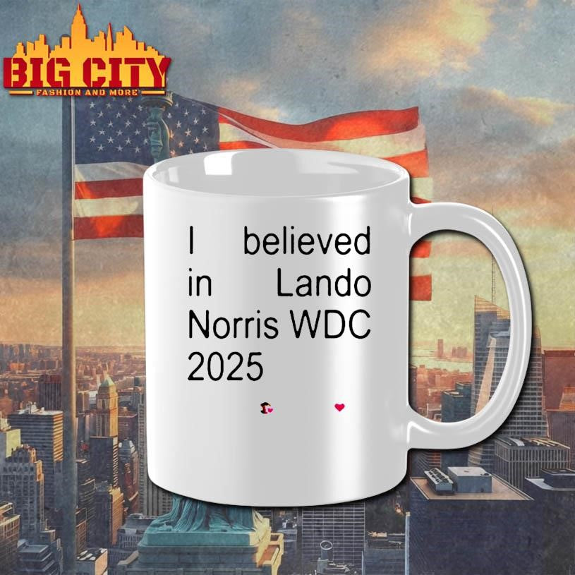 Lando Norris Merch I Believed In Lando Norris World Drivers Champion 2025 Shirt