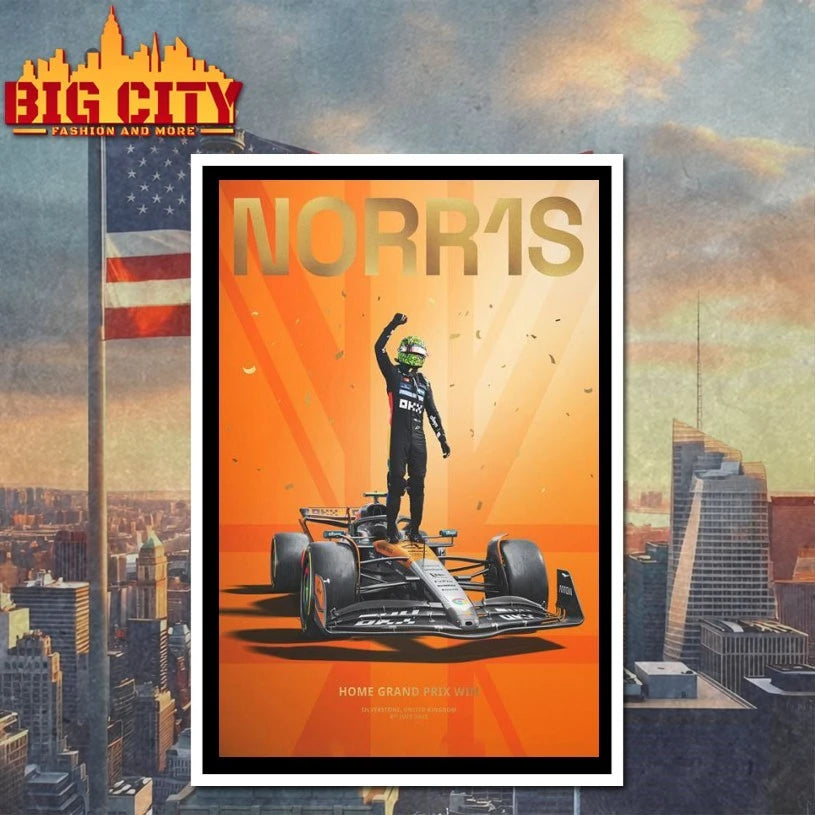 Lando Norris Silverstone First Home Victory 2025 Poster shirt