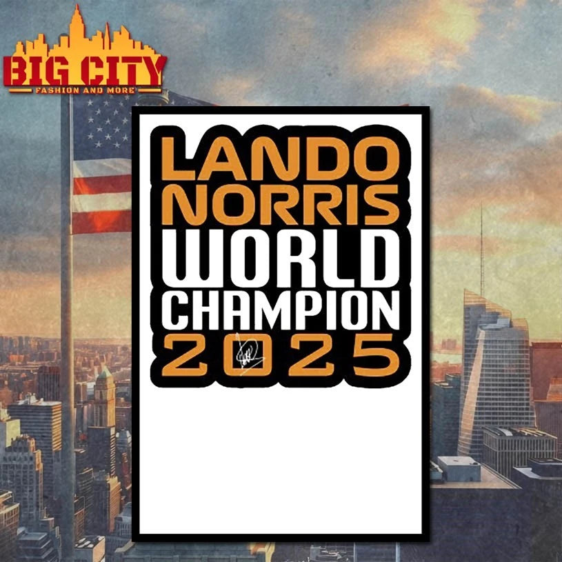 Lando Norris World champion 2025 text shirt