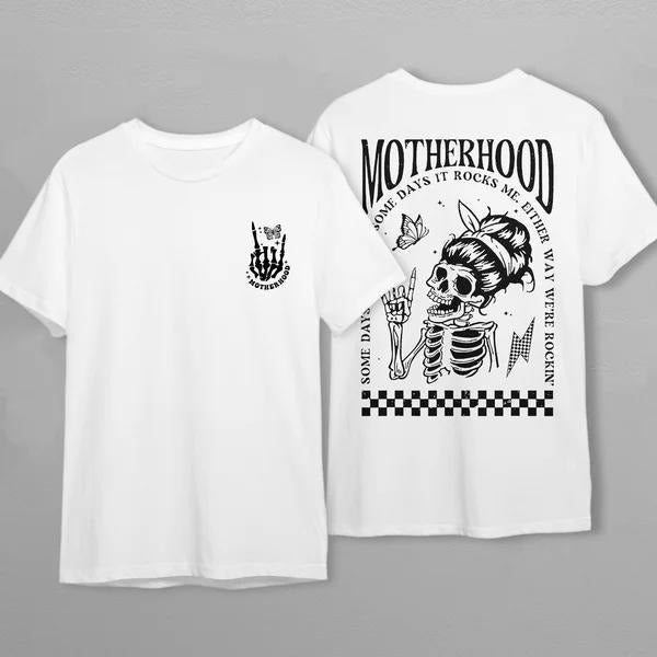 Latarshia Grant Store Motherhood Rocker Mom Everyday Wear T-Shirt Hoodie, Sweatshirt | PureTeeCo.com