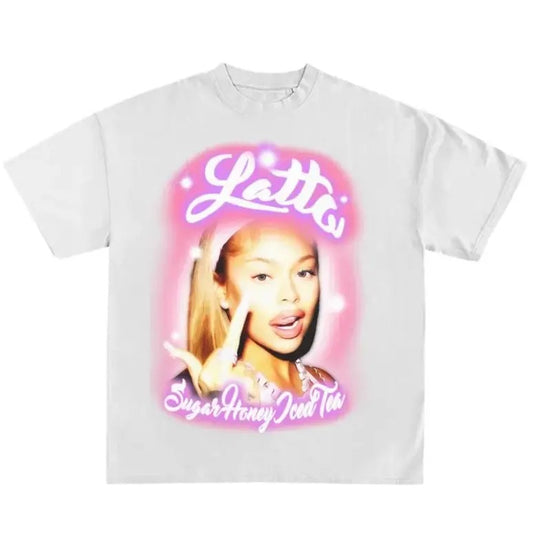 Latto t shirt - hip hop tee - Big latto - rapper t shirt - sugar honey iced tea concert