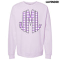 Lavender Gingham Monogram Sweatshirt 'NLB' T-Shirts, Hoodie | PureTeeCo.com