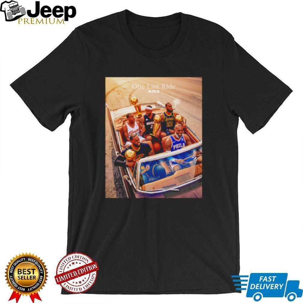 LeBron James One Last Ride Cavaliers Heat Lakers 76ers Tribute shirt