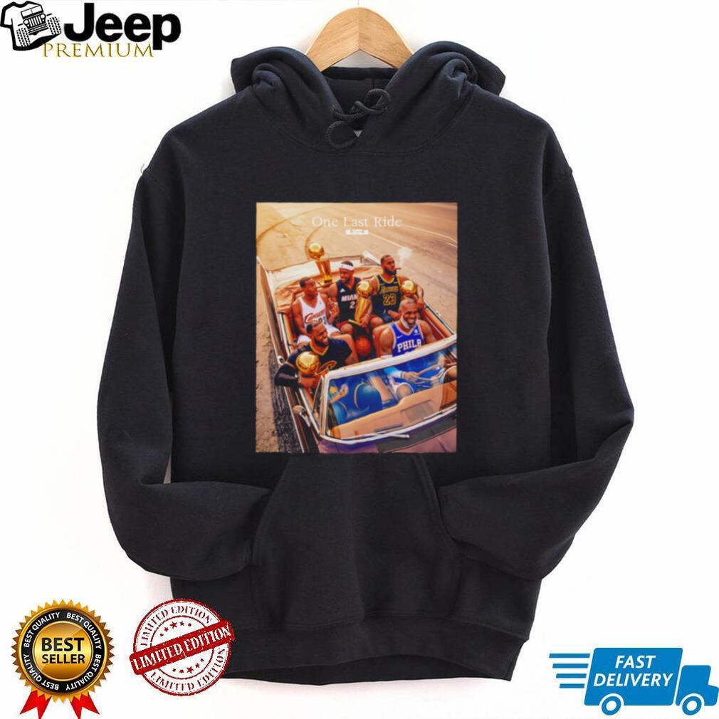 LeBron James One Last Ride Cavaliers Heat Lakers 76ers Tribute shirt