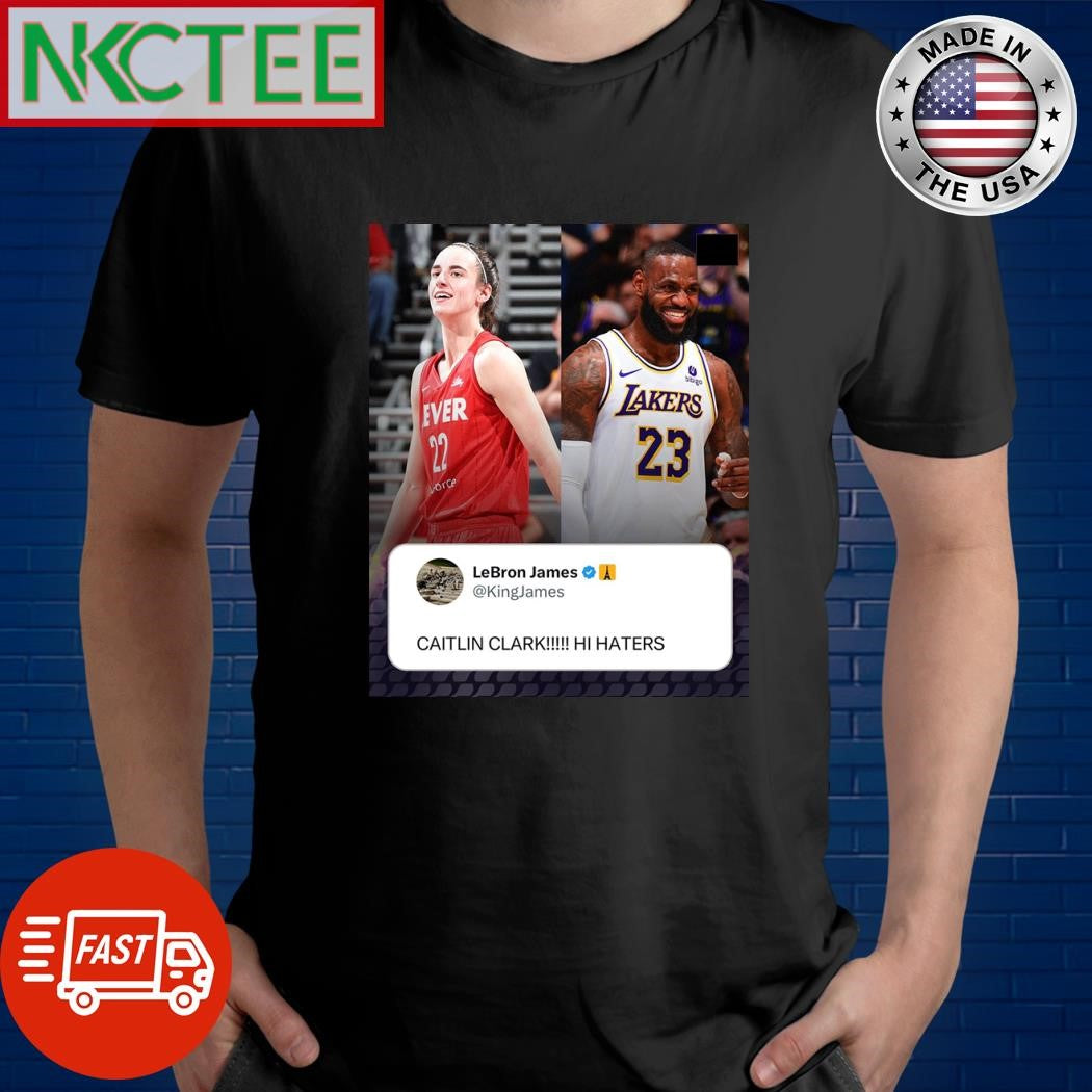 LeBron was loving Caitlin’s career night shirt