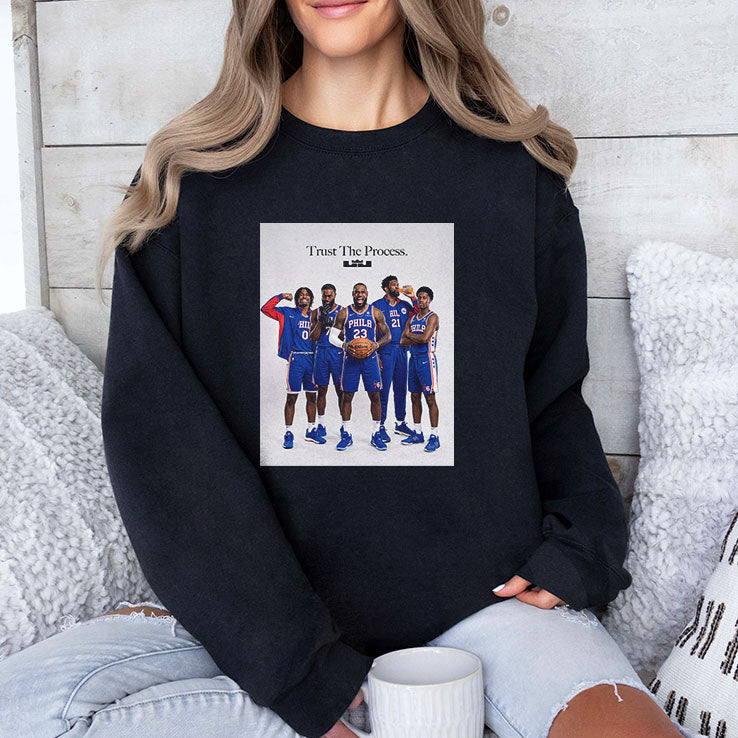 Lebron James Philadelphia 76ers Trust The Process T Shirt