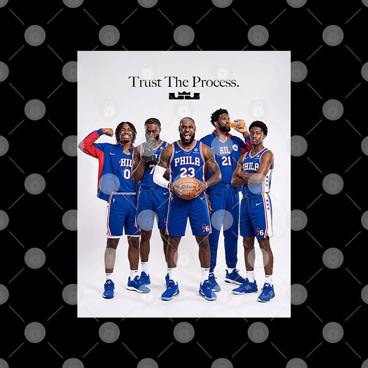 Lebron James Philadelphia 76ers Trust The Process T Shirt