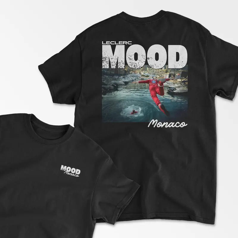 Leclerc Mood Inspired T-Shirt, Racing Driver Shirt, Leclerc Monte Carlo Racing Shirt, Monaco Race Winner Shirt,...