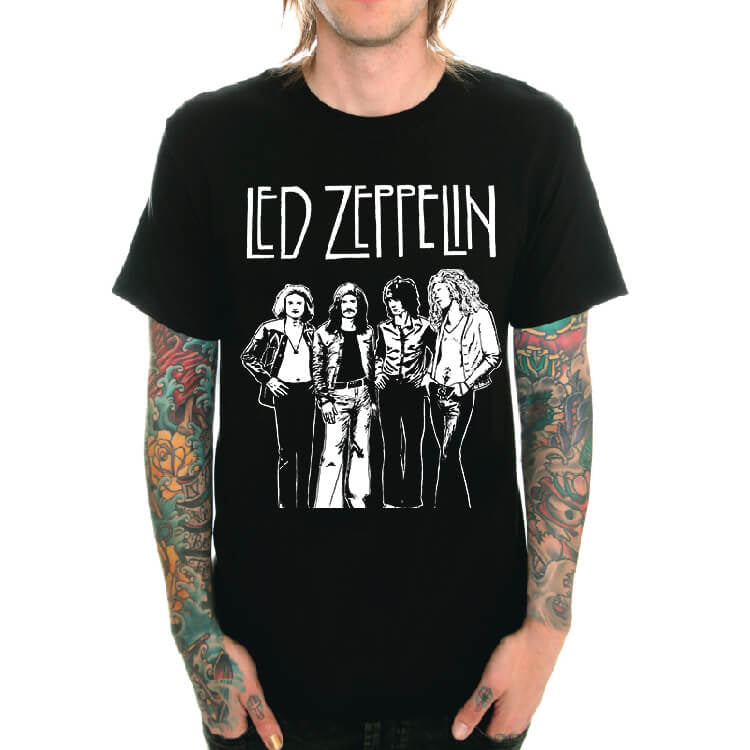 Led Zeppelin Rock Print T-Shirt Hoodie, Sweatshirt | PureTeeCo.com