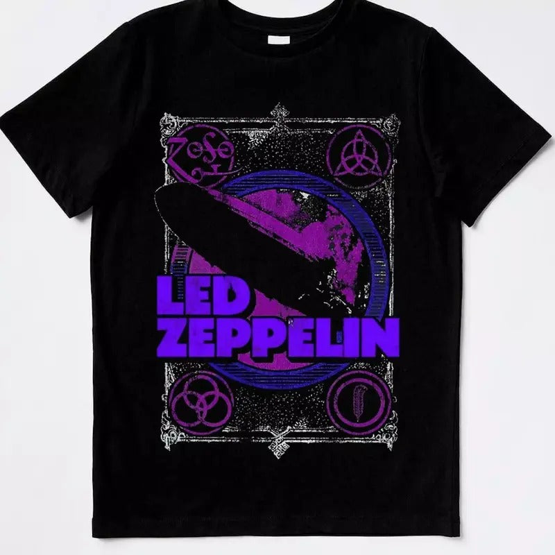 Led Zeppelin T-Shirt US Size S -3XL Menswear Top Hoodie, Sweatshirt | PureTeeCo.com
