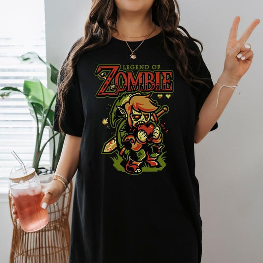 Legend Of Zombie Zelda Shirt Legend Of Zelda Halloween Horror TShirt Zombie Halloween Shirt Trick Or Treat Shirt