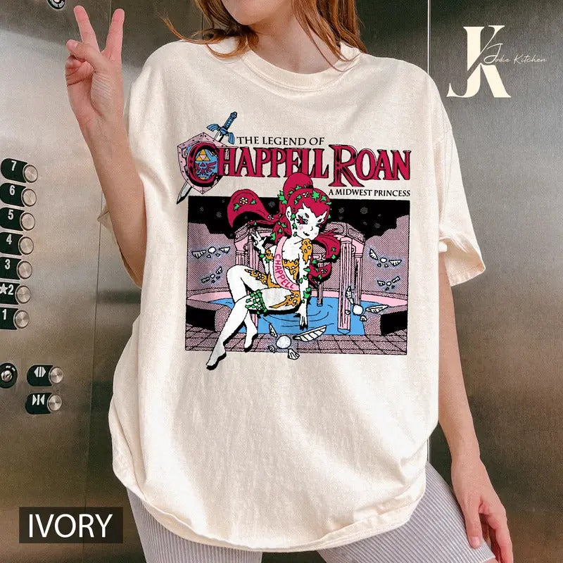 Legend of Chappell Roan Midwest Princess T-Shirt, Midwest Princess Tee, Chappell Roan Merch, Hot to go, Statue of Liberty shirt  Các tập tin đính kèm