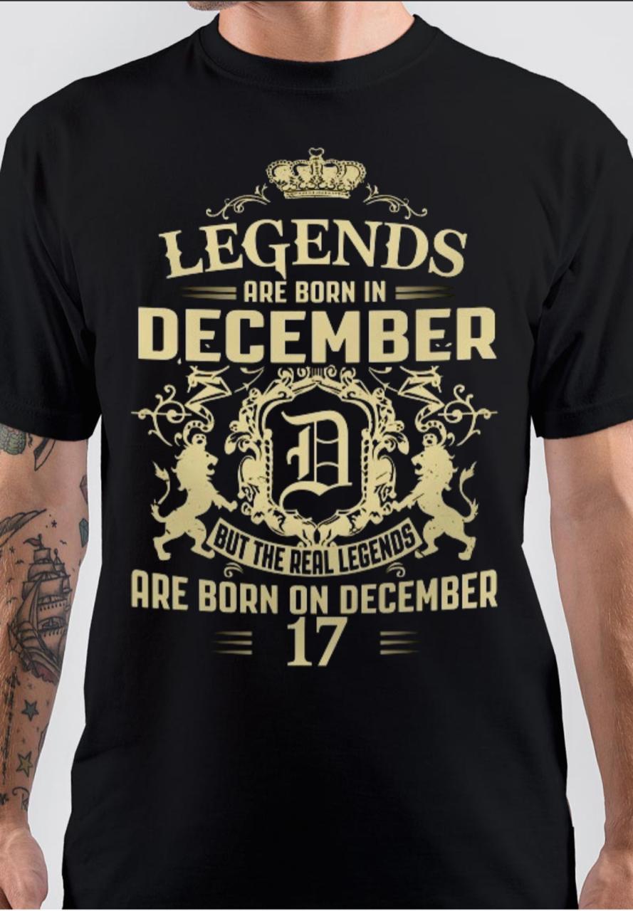 Legends Are Born In December T-Shirt Hoodie, Sweatshirt | PureTeeCo.com