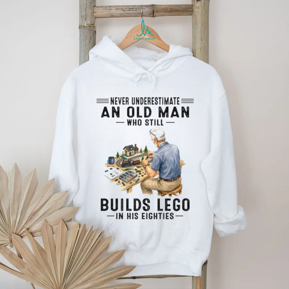 Lego Building Old Man Brick Hobby Shirt