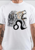 Leo Zodiac White T-Shirt Hoodie, Sweatshirt | PureTeeCo.com