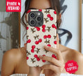 Leopard Cherry Phone Case Mag Safe Compatible Magnetic Tough Cases T-Shirts, Hoodie, Sweatshirt | PureTeeCo.com