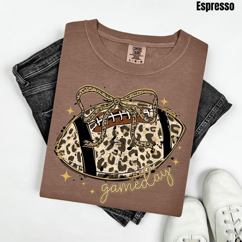 Leopard Football Comfort Colors T-Shirt 'NLB' Hoodie, Sweatshirt | PureTeeCo.com
