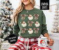 Leopard Santa Christmas Sweatshirt, Christmas Boots Sweater, Women's Holiday Crewneck T-Shirts, Hoodie | PureTeeCo.com