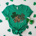 Leopard Shamrock Shirt, St Patricks Day Shirt, Patricks Shamrock Shirt, Leopard St Patricks Day Shirt, Lucky Shirt,...