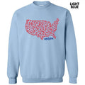 Leopard United States Puff Sweatshirt T-Shirts, Hoodie | PureTeeCo.com