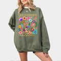 Let Kindness Bloom Shirt, Retro Flower Shirt for Women, Special Education Sweatshirt, Inspiration Women Tee, Aesthetic...