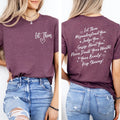 Let Them Comfort Colors Shirt, Let Them Front And Back Printed Shirt, Positive Saying Shirt, Mental Health Shirt, Self...