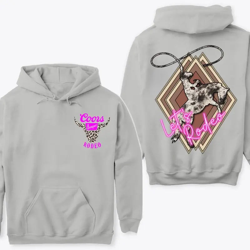 Let's Rodeo Hoodie Sweatshirt TShirt | PureTeeCo.com