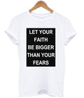 Let your faith be bigger than your fears t-shirt Hoodie, Sweatshirt | PureTeeCo.com