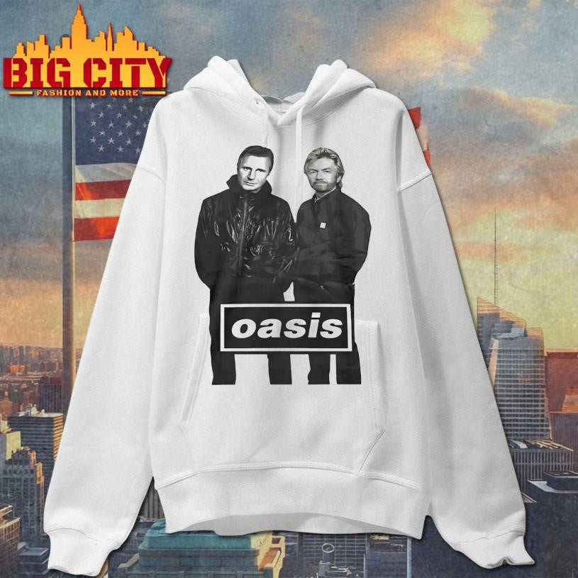 Liam Neeson And Noel Edmonds Oasis Shirt