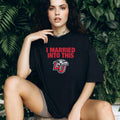Liberty I Married Into This logo shirt
