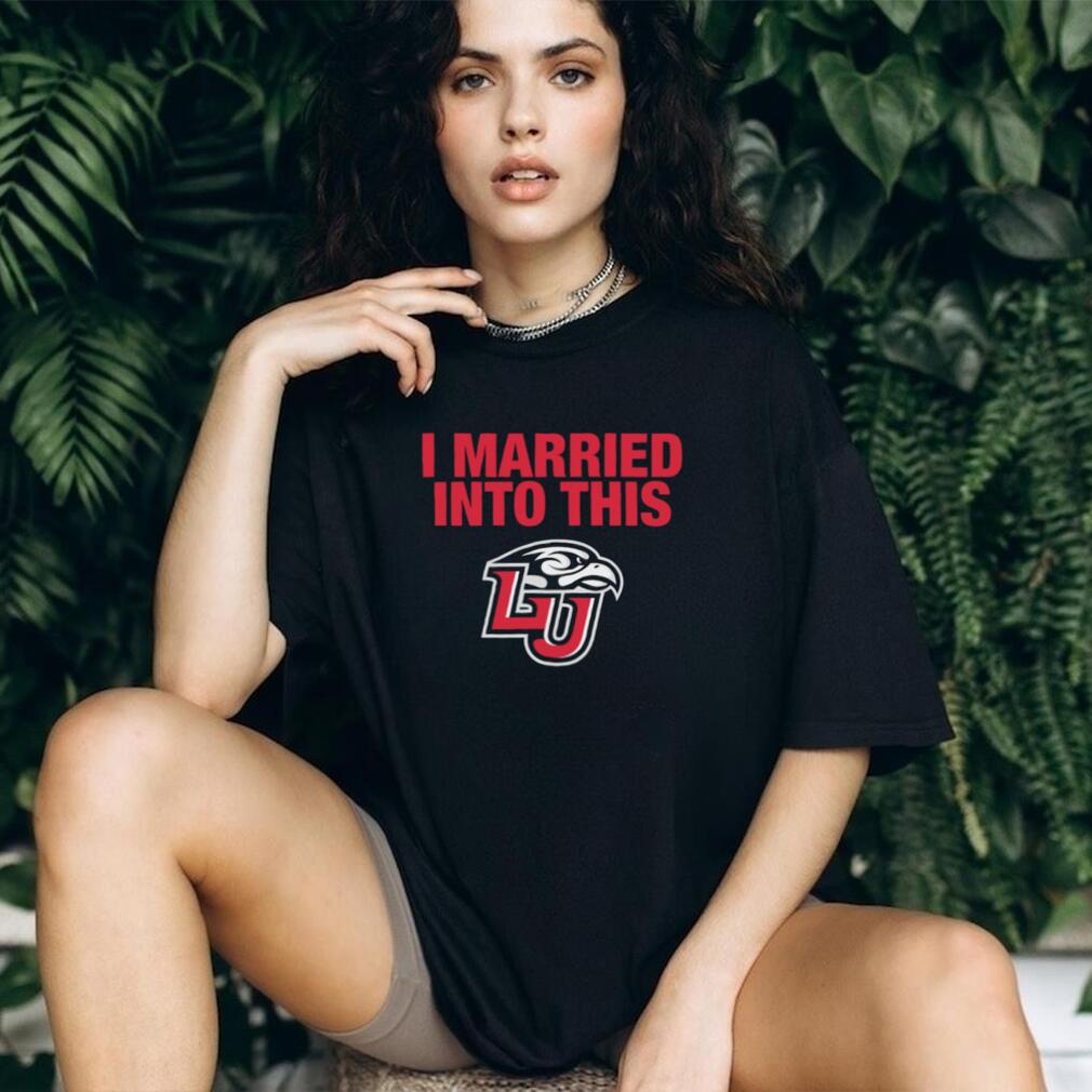 Liberty I Married Into This logo shirt