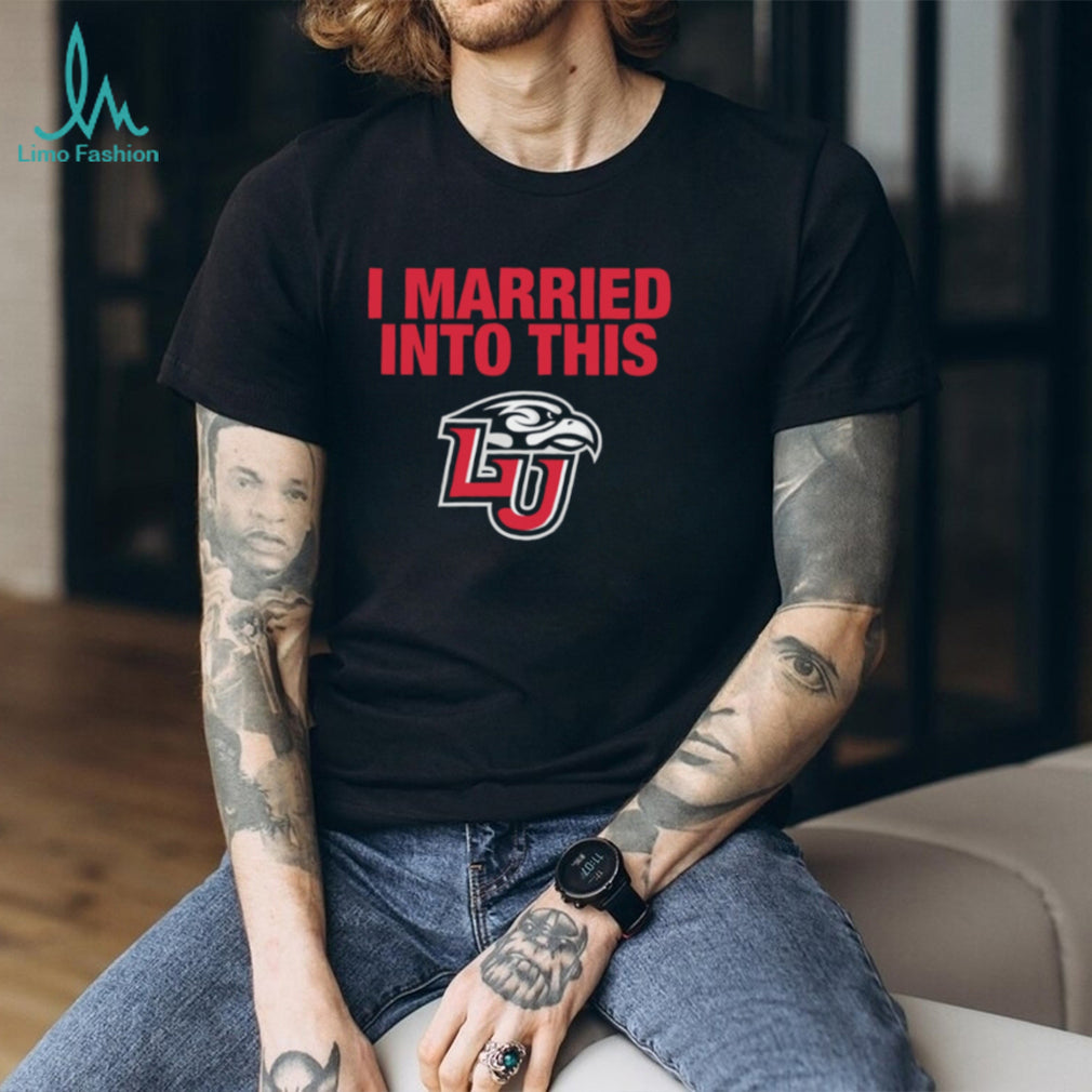 Liberty I Married Into This logo shirt