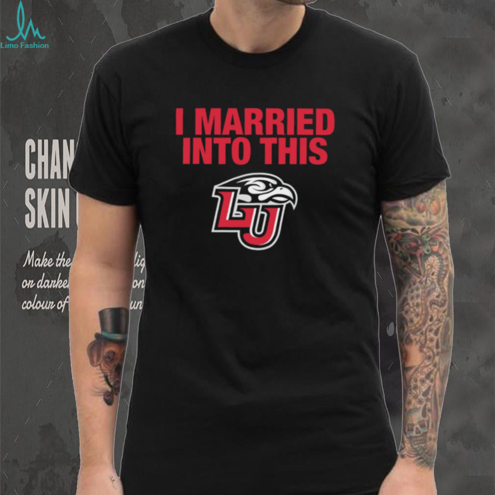 Liberty I Married Into This logo shirt