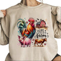 Life Is Better On The Farm Sweatshirt Hoodie Unisex Farm Animal Red Barn T-Shirt Hunting Season 2025 tee | PureTeeCo.com