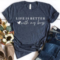 Life Is Better With My Boys Tee Team Boy Team Boy Mom Shirt Mama Tee Mom Life Tee Mama Of Boy Mama Graphic Tee Mom...