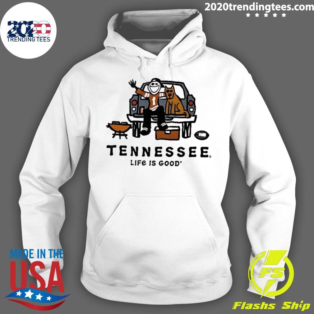 Life Is Good Tennessee Volunteers Tailgating Cartoon Shirt