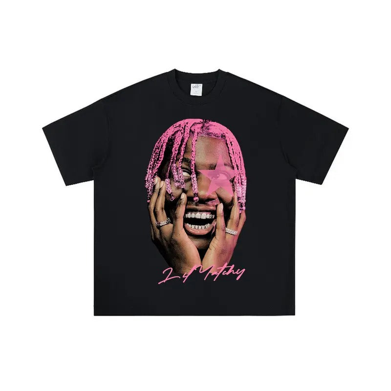 Lil PINK Star Yachty Big Face Graphic Rap Music Tee Hoodie, Sweatshirt | PureTeeCo.com