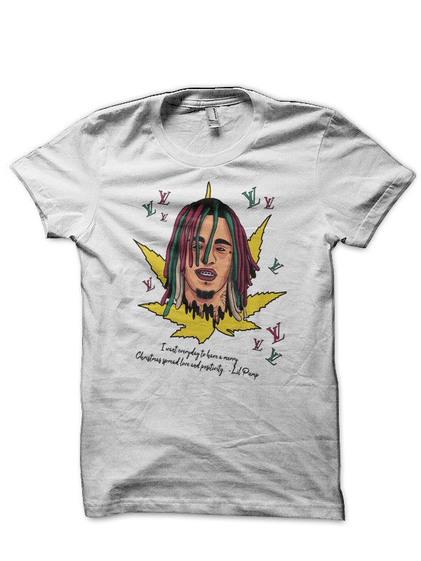 Lil Pump White T-Shirt Hoodie, Sweatshirt | PureTeeCo.com