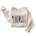 Lineman's Wife Sweatshirt, Line Wife Climbing Lineman, Line Life, Electricians Spouse, Life Of Lineman, Unisex Cotton...