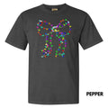 Lit Holiday Bulb Bow Comfort Colors T-Shirt 'NLB' Hoodie, Sweatshirt | PureTeeCo.com