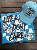 Literally Don't Care CC TShirt, Alt Fashion, Comfy, Short Sleeve, Summer Shirts, Vintage Graphic Tee Hoodie, Sweatshirt