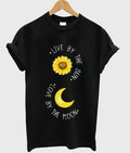 Live By The Sun Love By The Moon T-shirt Hoodie, Sweatshirt | PureTeeCo.com