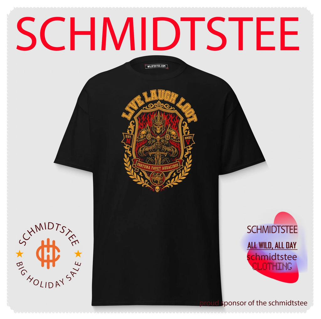 Live Laugh Loot Skeleton Knight Fortuna Favet Audacibus shirt