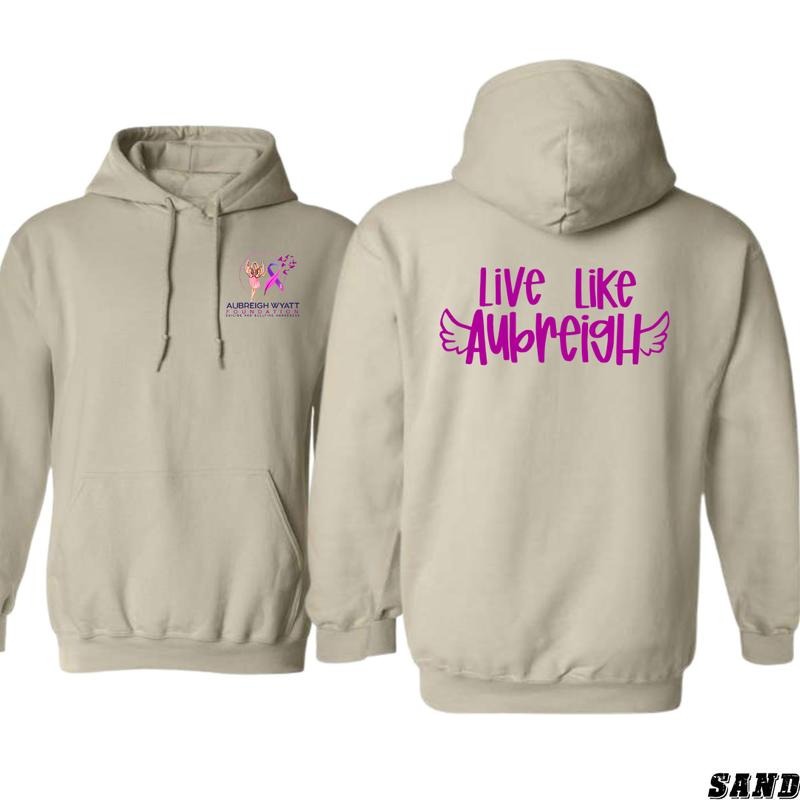 Live Like Aubreigh Hoodie - Inspiring Message Design, Perfect for Spreading Positivity, Ideal for Everyday Comfort, Soft...