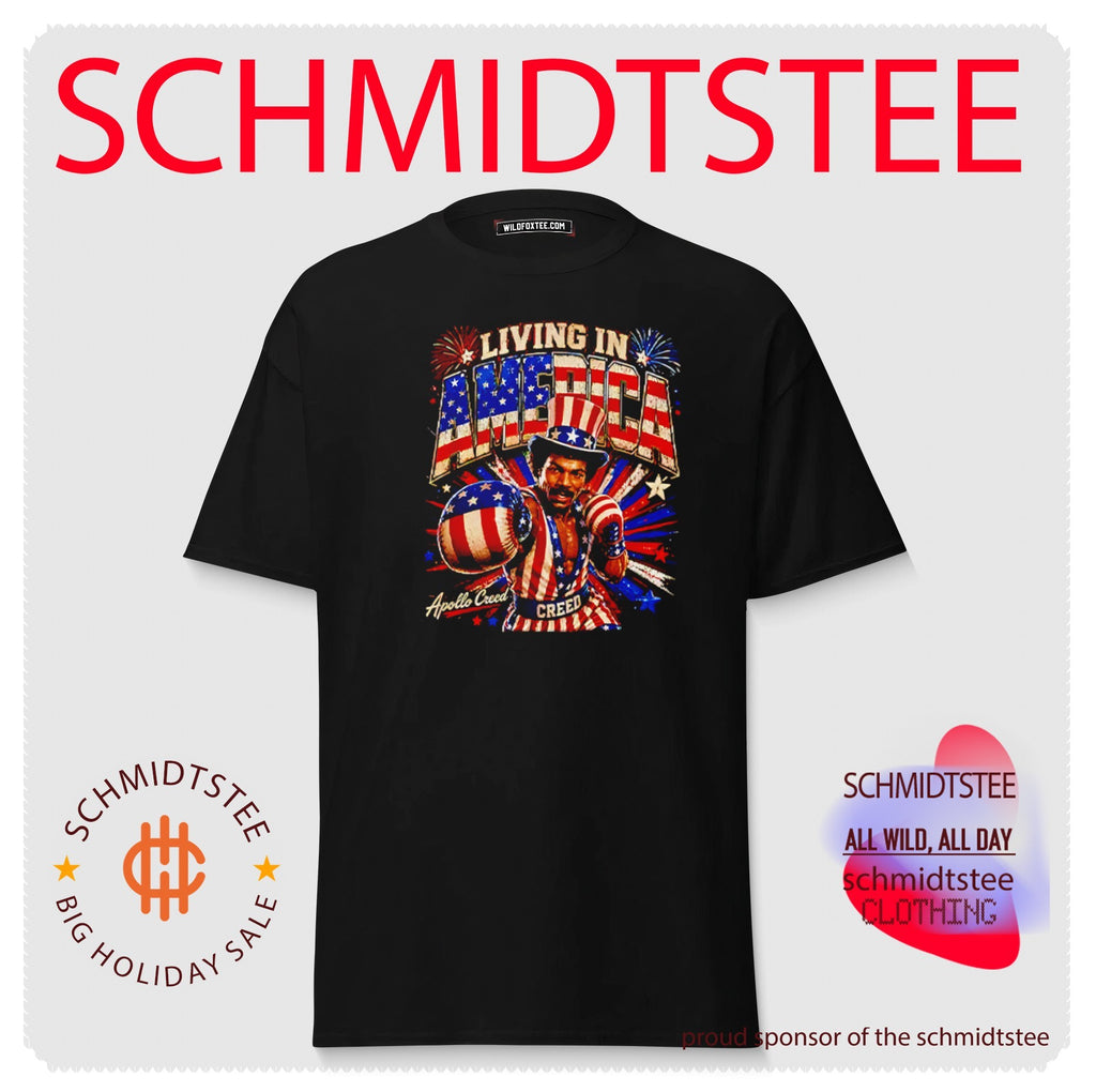 Living In America Rocky Apollo Creed 4th Of July Shirt