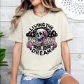Living the Dream Shirt, Snarky Skeleton Shirt, Sarcastic Shirt, Funny Sublimation Shirt, Skeleton Shirt Hoodie, Sweatshirt