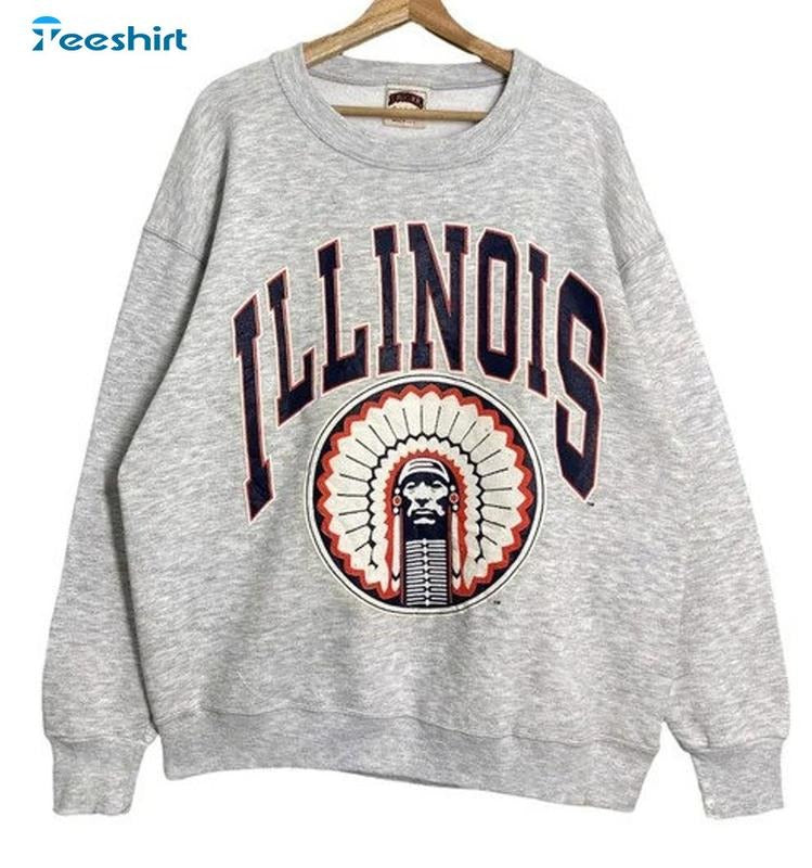 Llinois Logo Sweatshirt, Ncaa Illinois Fighting Unisex Sweatshirt T-Shirts, Hoodie | PureTeeCo.com